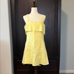 Banana Republic Yellow Strappy Mini Dress